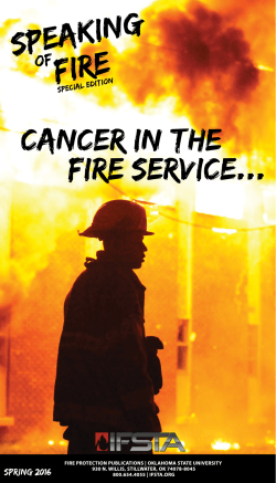 Cancer in the Fire Service