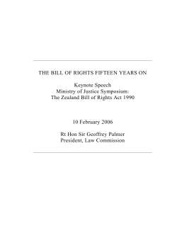 the bill of rights fifteen years on