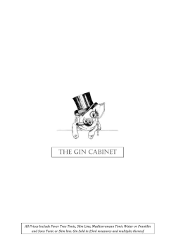 The Gin Cabinet - The Old Bank City Pub and Chop House