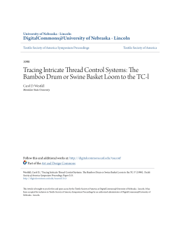 The Bamboo Drum or Swine Basket Loom to the TC-l