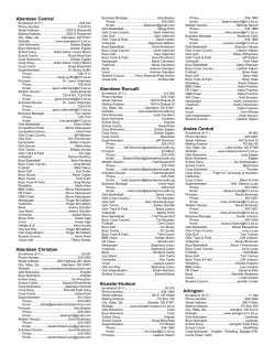 Aberdeen Central Aberdeen Christian Aberdeen Roncalli