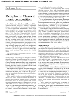 Metaphor in Classical music composition