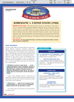 KOREMATSU v. UNITED STATES (1944)