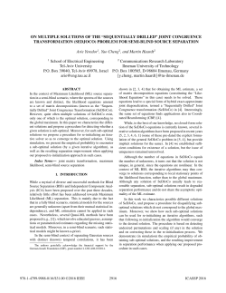 on multiple solutions of the