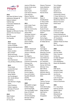 the Complete Winners List