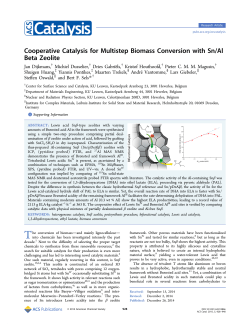 Cooperative Catalysis for Multistep Biomass Conversion with Sn/Al