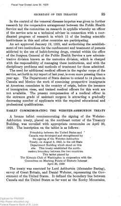 Tablet Commemorating the Webster-Ashburton Treaty