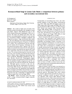 Ectomycorrhizal fungi in Lyman Lake Basin: a comparison between