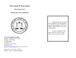 Tax Court of New Jersey