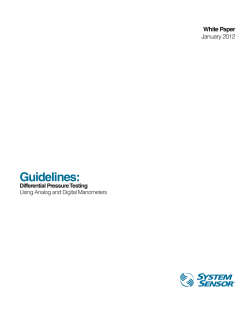 Guidelines - System Sensor