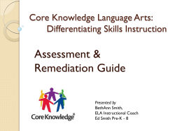 Core Knowledge Language Arts: Differentiating Skills Instruction