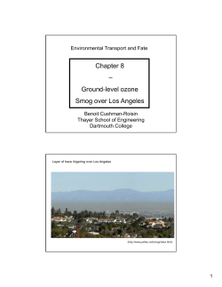 Ground-level ozone Smog over Los Angeles