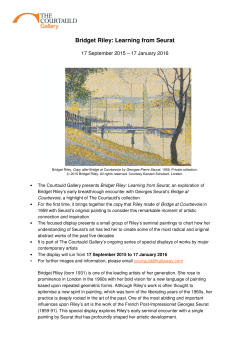 Bridget Riley: Learning from Seurat