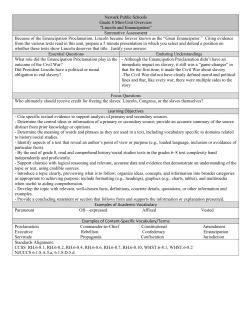 Lincoln and Emancipation