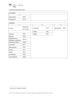 330.07.00a.Polyatomic Ions