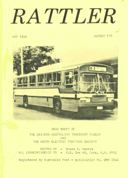 THE WESTERN AUSTRALIAN TRANSPORT MUSEUM