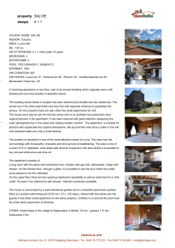 property SALVIE sleeps 4 + 1