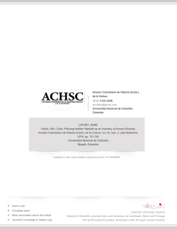 Picturing Antilles` Markets as an Inventory of Human