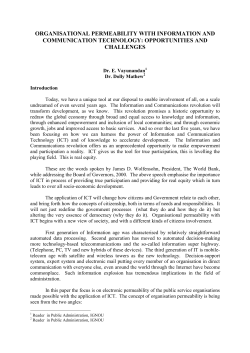 Organizational Permeability with Information