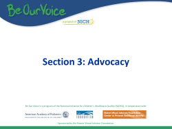 Advocacy