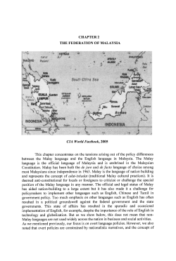 CIA World Factbook, 2005 This chapter concentrates on the tensions