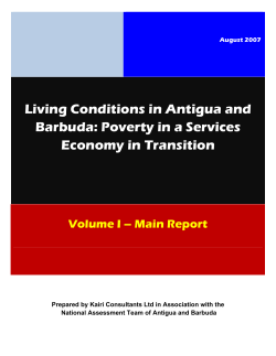Living Conditions in Antigua and Barbuda: Poverty in a Services