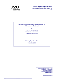 The effects of oil supply and demand shocks on U.S. consumer