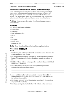 How Does Temperature Affect Water Density?