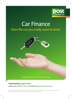 Car Finance - Post Insurance