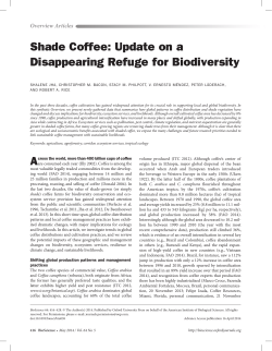 Shade Coffee: Update on a Disappearing Refuge
