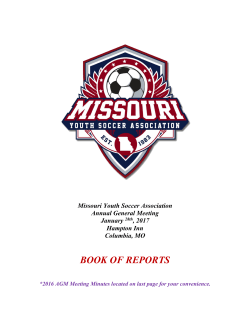 book of reports - Missouri Youth Soccer Association