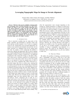 Leveraging Topographic Maps for Image to Terrain Alignment