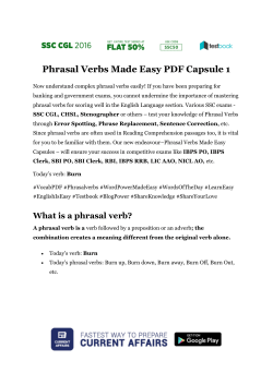 Phrasal Verbs Made Easy PDF Capsule 1