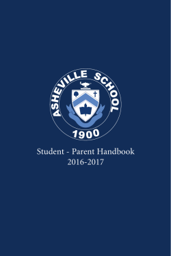 Student - Parent Handbook 2016-2017