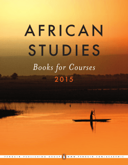 African Studies 2015.indd