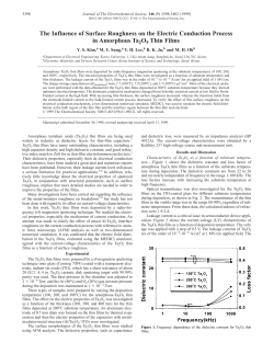 The Influence of Surface Roughness on the Electric Conduction