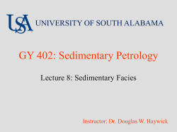 GY 402: Sedimentary Petrology