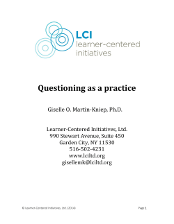 Participant Handouts - Learner