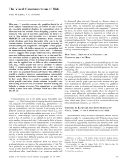 The Visual Communication of Risk