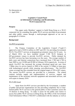 Administration`s paper on Wi