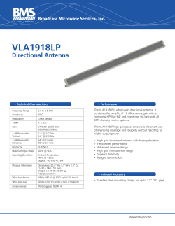 VLA1918LP - Broadcast Microwave Services