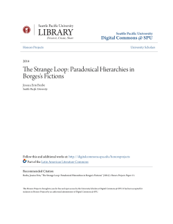 Paradoxical Hierarchies in Borges`s Fictions