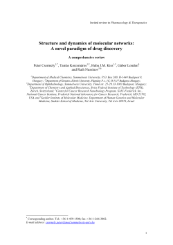 Structure and dynamics of molecular networks: A