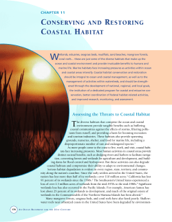 CHAPTER 11 - CONSERVING AND RESTORING COASTAL HABITAT
