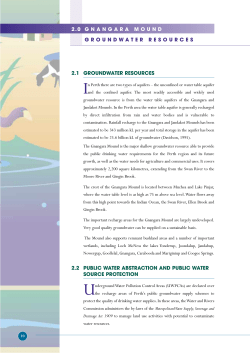 2. Gnangara Mound Groundwater Resources