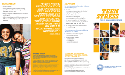 Teen Stress: Tips on Managing Daily Stress