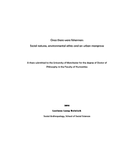 Once there were fishermen: Social natures, environmental ethics