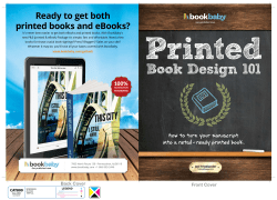 Printed Book Design 101