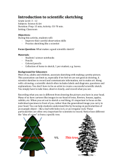 Introduction to Scientific Sketching lesson plan