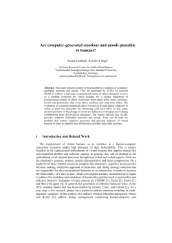 Are computer-generated emotions and moods - ALMA